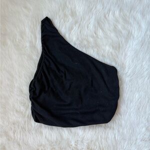 Black One-Shoulder Top